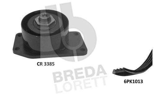 BREDA LORETT Поликлиновой ременный комплект KCA0036